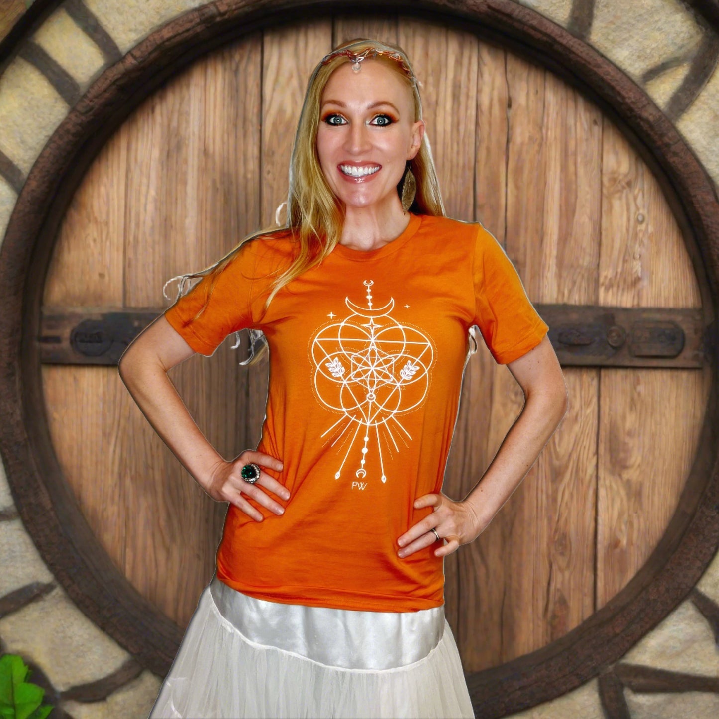 Parabolight Moon Short-Sleeve Unisex T-Shirt (white logo)