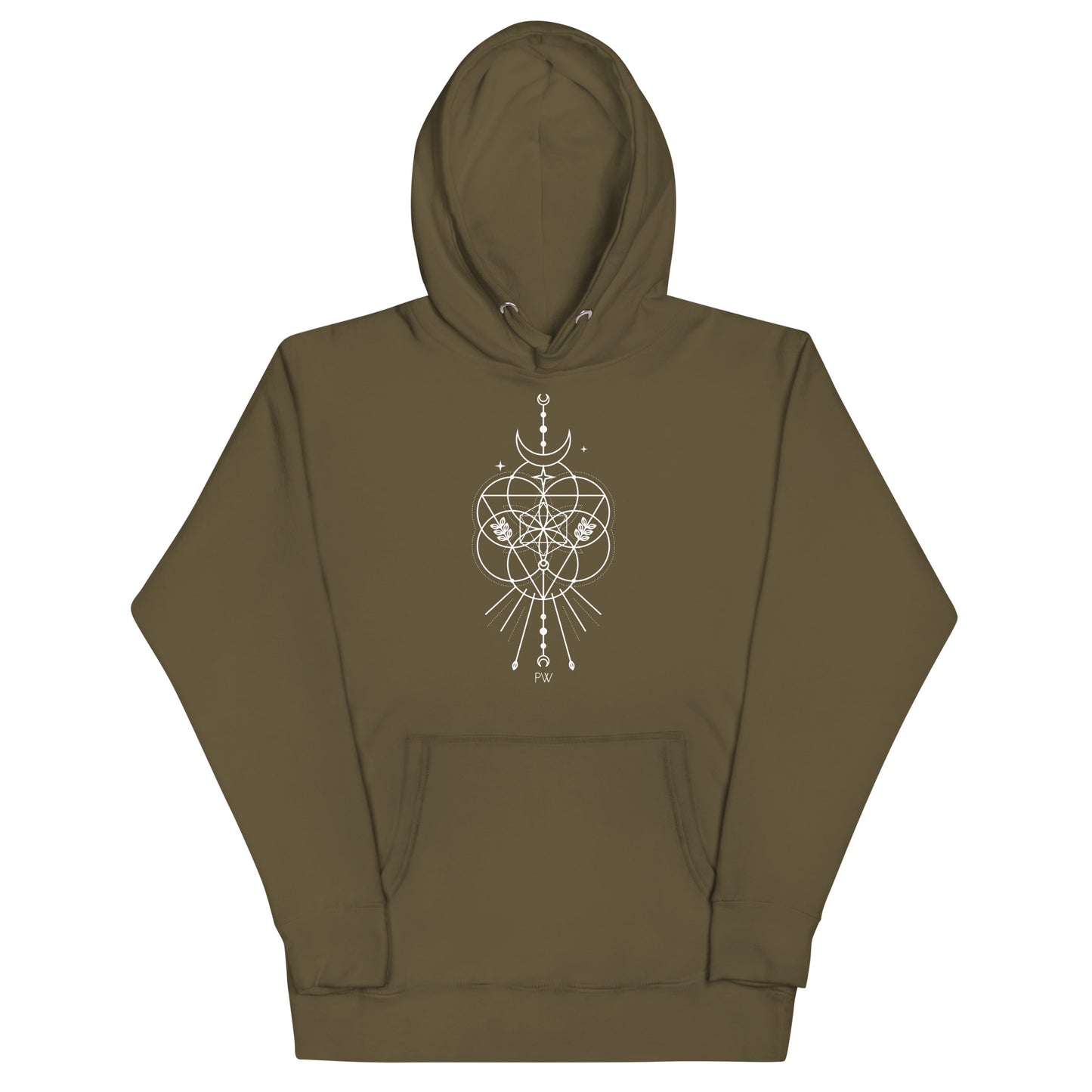 Parabolight Moon Unisex Hoodie (white logo)