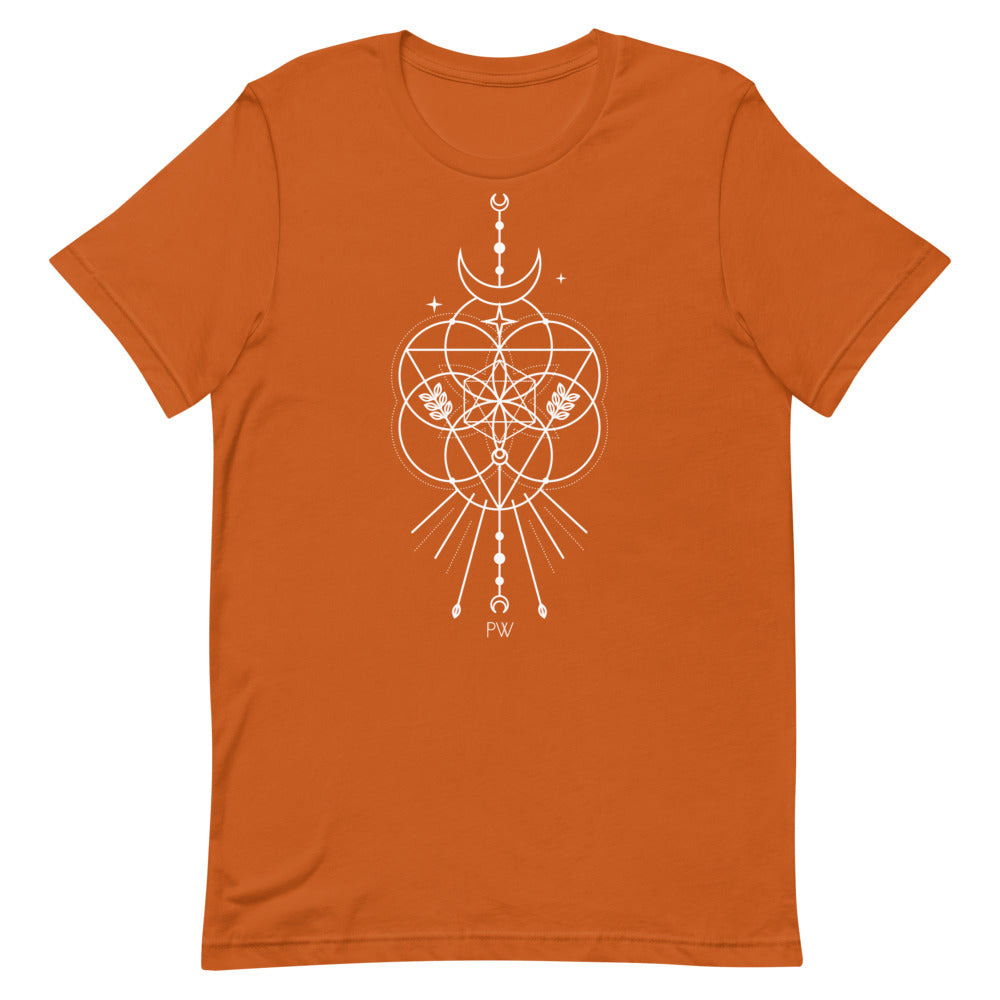 Parabolight Moon Short-Sleeve Unisex T-Shirt (white logo)