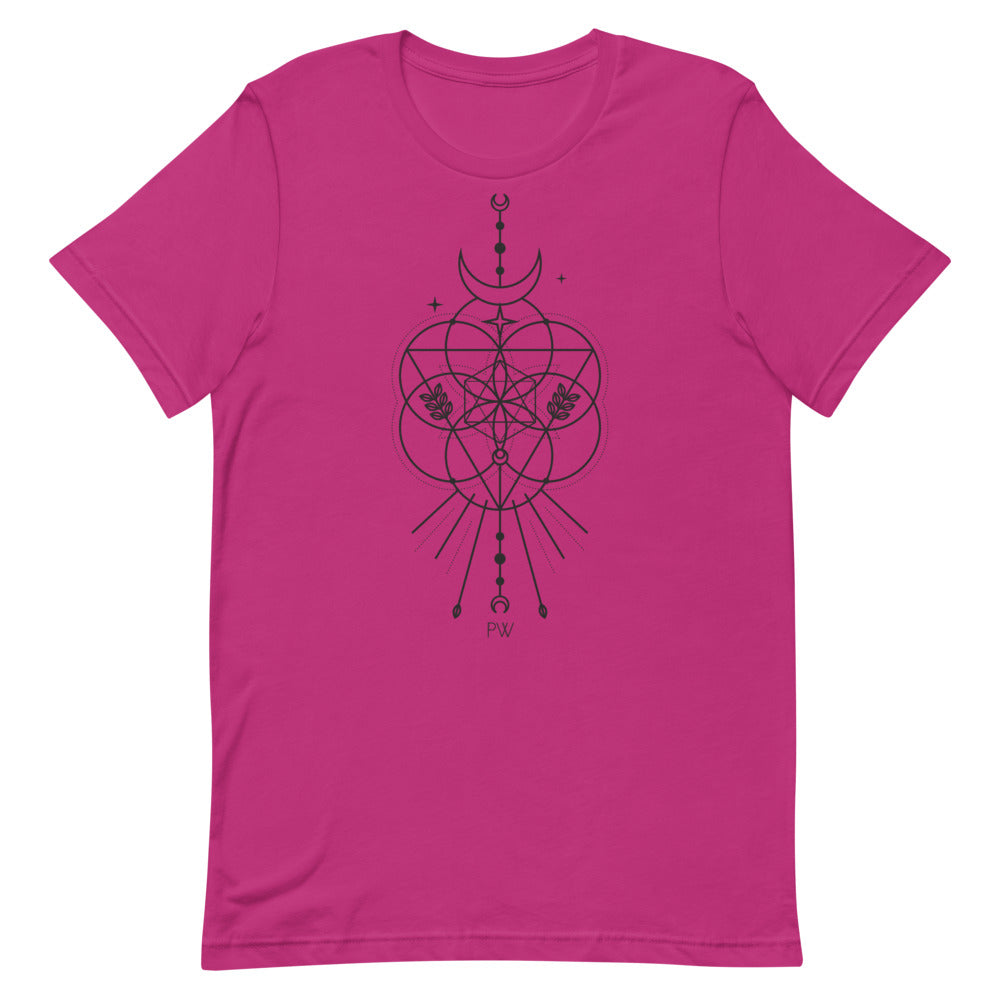 Parabolight Moon Unisex T-Shirt (black logo)