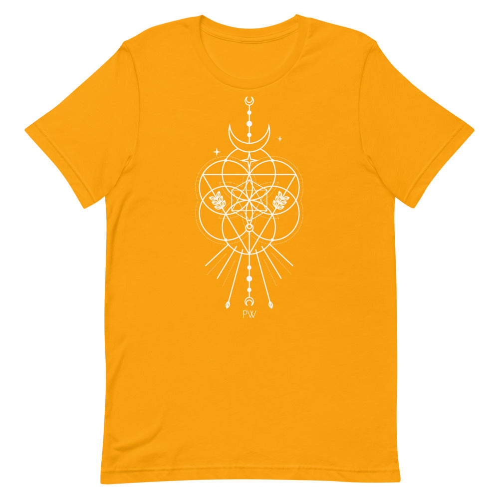 Parabolight Moon Short-Sleeve Unisex T-Shirt (white logo)