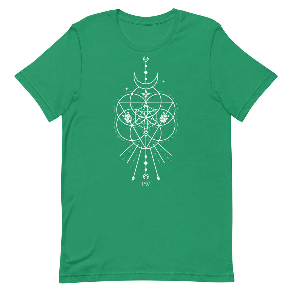 Parabolight Moon Short-Sleeve Unisex T-Shirt (white logo)