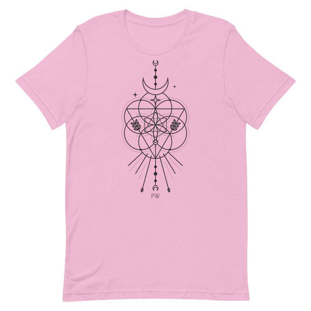 Parabolight Moon Unisex T-Shirt (black logo)