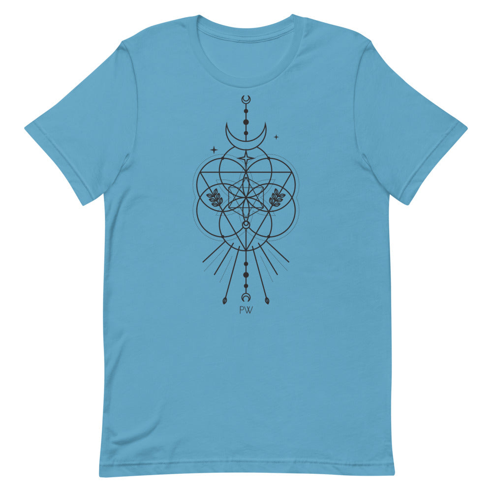 Parabolight Moon Unisex T-Shirt (black logo)