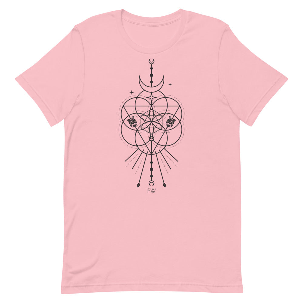 Parabolight Moon Unisex T-Shirt (black logo)