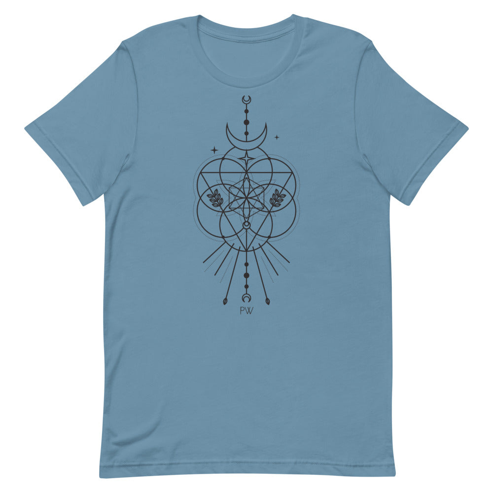 Parabolight Moon Unisex T-Shirt (black logo)