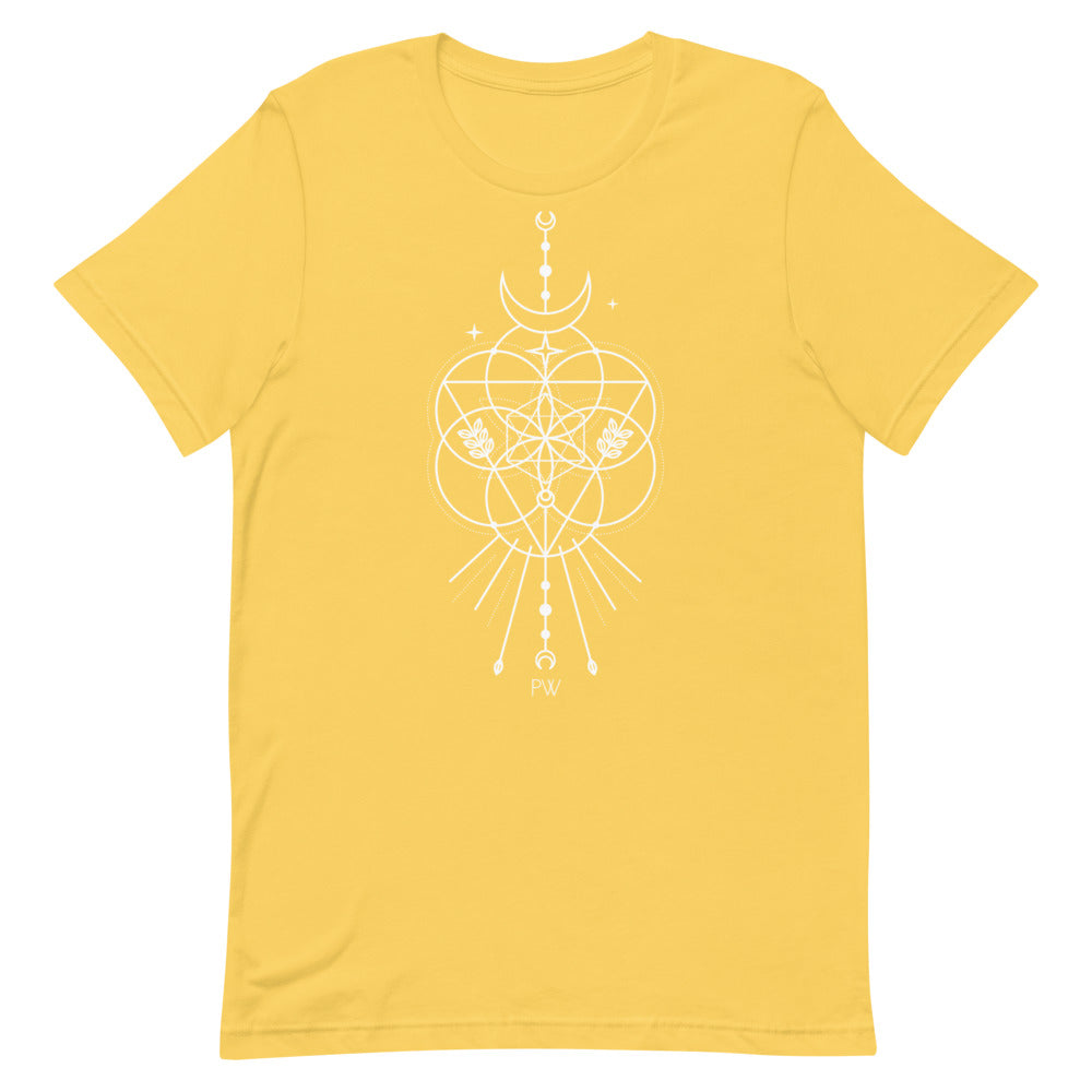 Parabolight Moon Short-Sleeve Unisex T-Shirt (white logo)