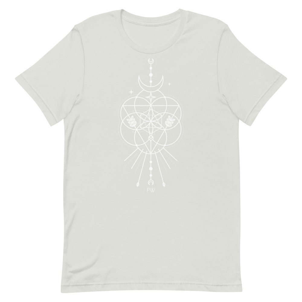 Parabolight Moon Short-Sleeve Unisex T-Shirt (white logo)