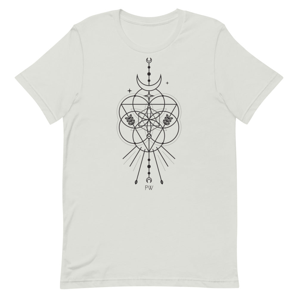 Parabolight Moon Unisex T-Shirt (black logo)